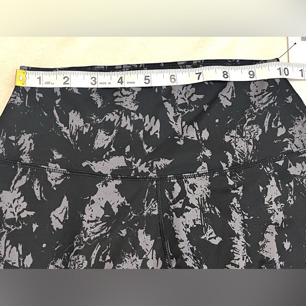 Nike One Women’s Dri-Fit High- Waisted 7/8 Length Charcoal & Black Leggings - Picture 12 of 16
